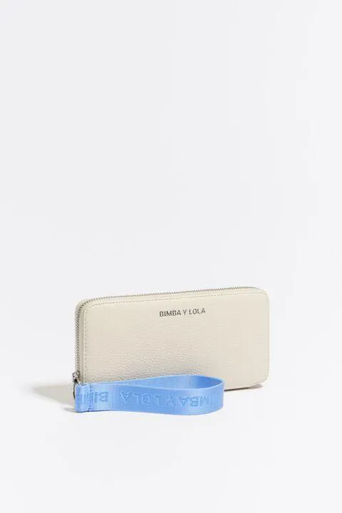 Billetera libro piel blanca