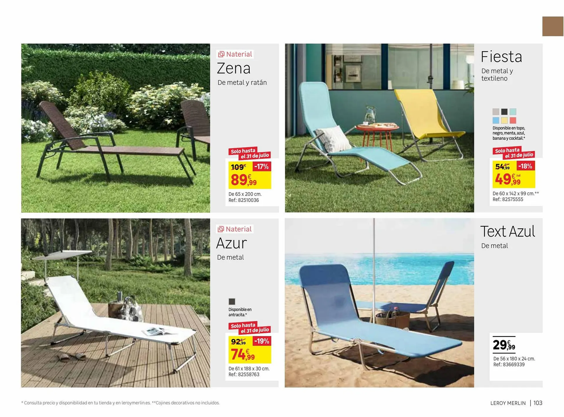 Catálogo de Folleto Leroy Merlin 9 de junio al 31 de julio 2023 - Página 103