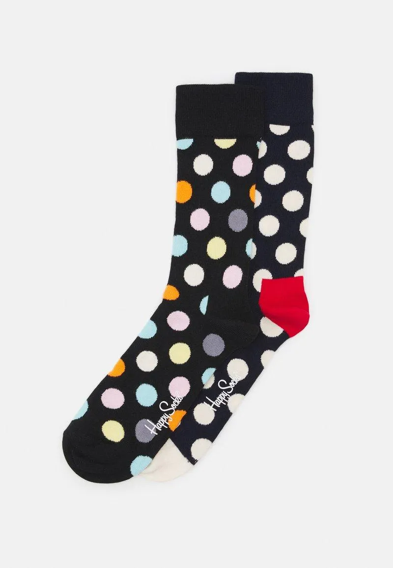CLASSIC BIG DOT SOCKS UNISEX 2 PACK - Calcetines - black multi