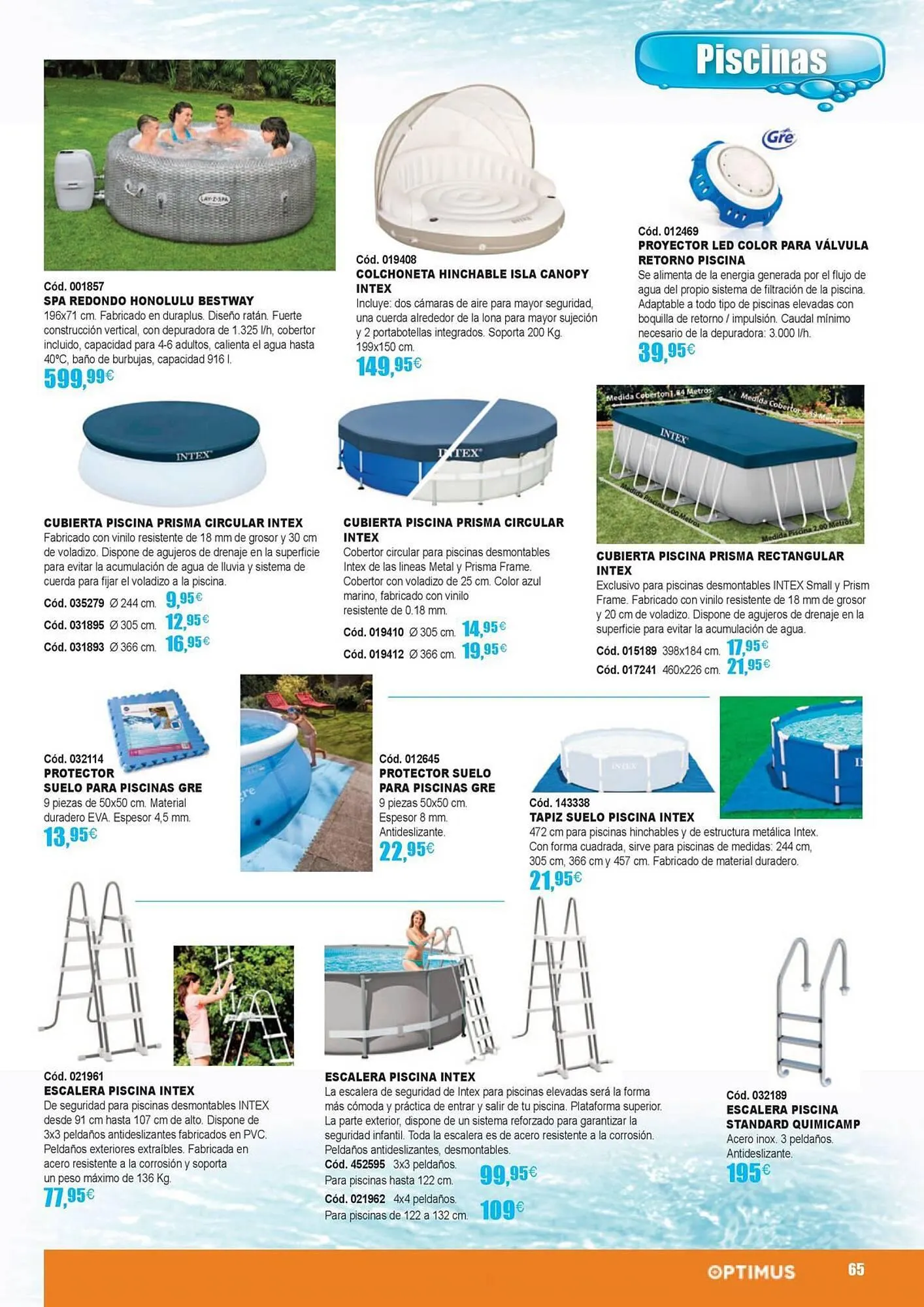 Catálogo de Folleto Optimus 21 de marzo al 31 de agosto 2024 - Página 65