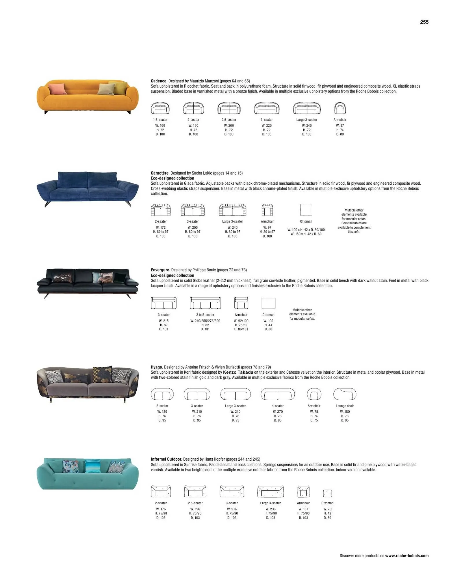 Catálogo de Folleto Roche Bobois 2 de febrero al 28 de diciembre 2024 - Página 257