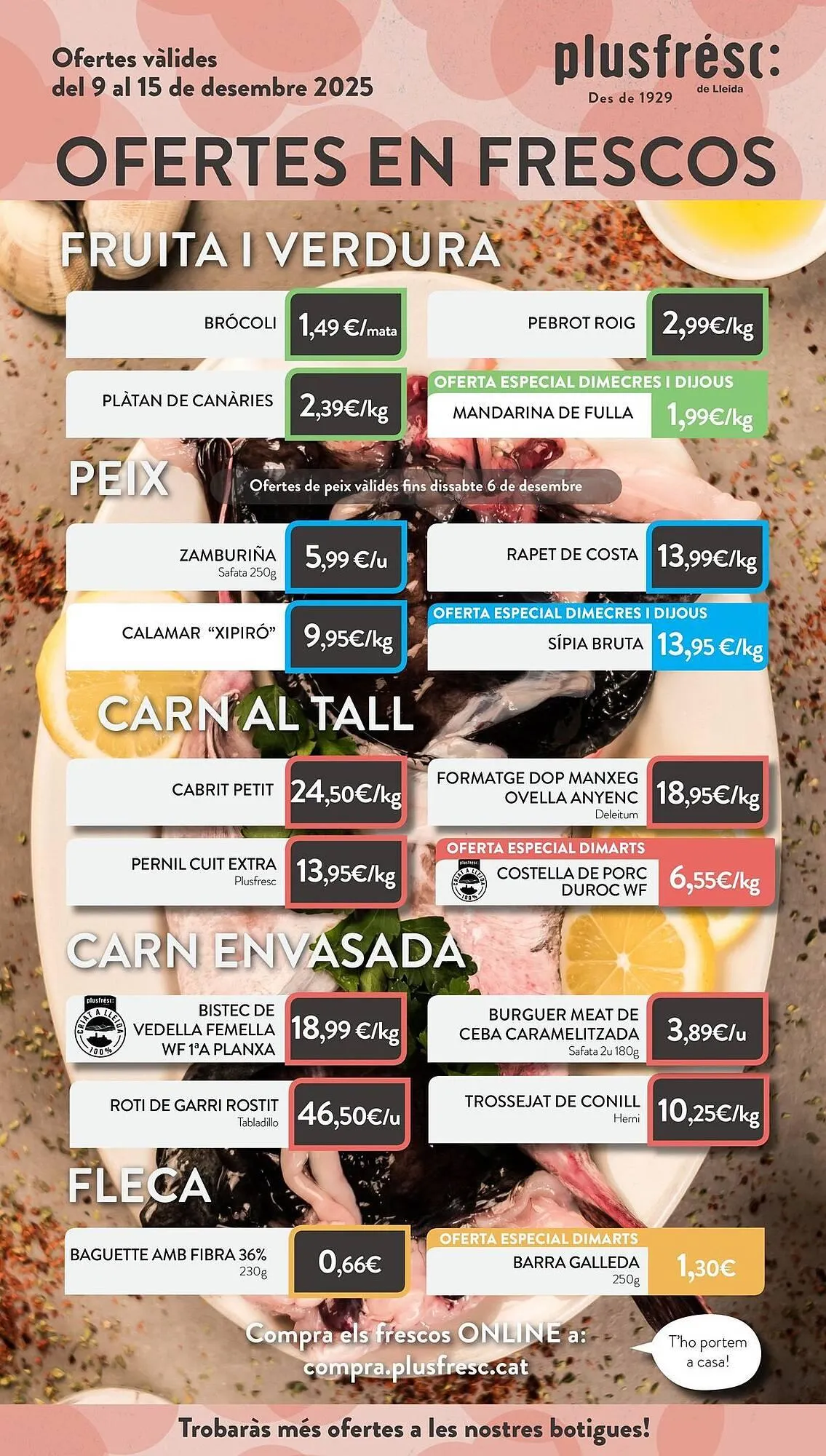 Catálogo de Folleto Plusfresc 9 de diciembre al 15 de diciembre 2025 - Página 1