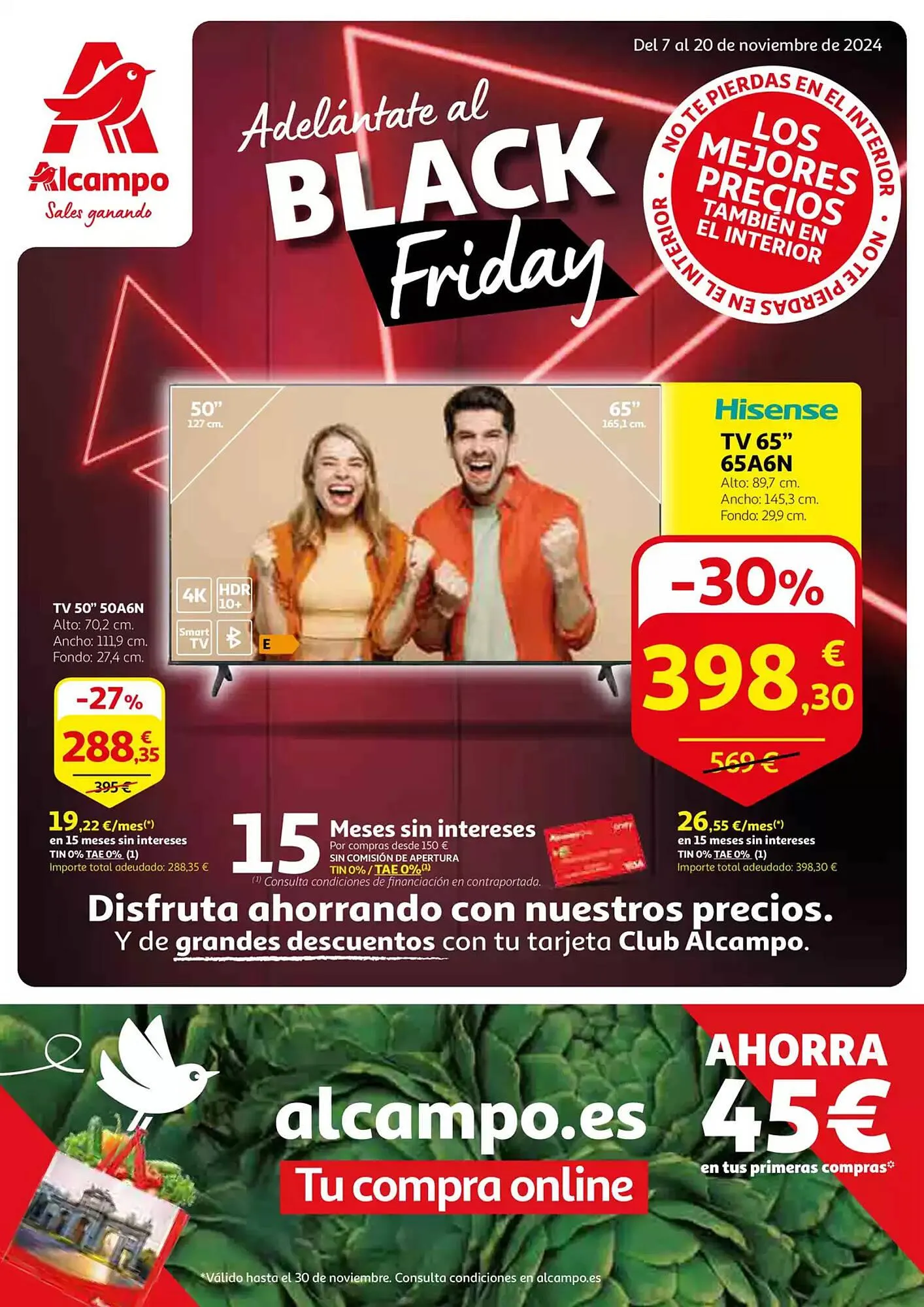 Catálogo de Folleto Alcampo 7 de noviembre al 20 de noviembre 2024 - Página 1