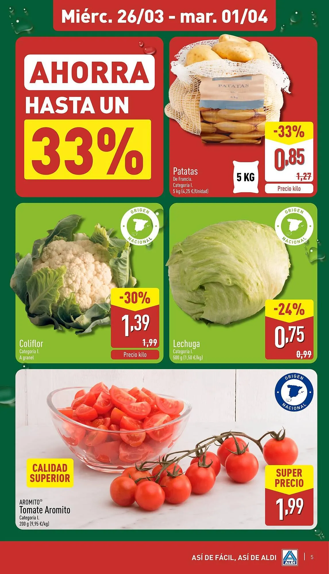 Catálogo de Folleto ALDI 26 de marzo al 1 de abril 2025 - Página 5