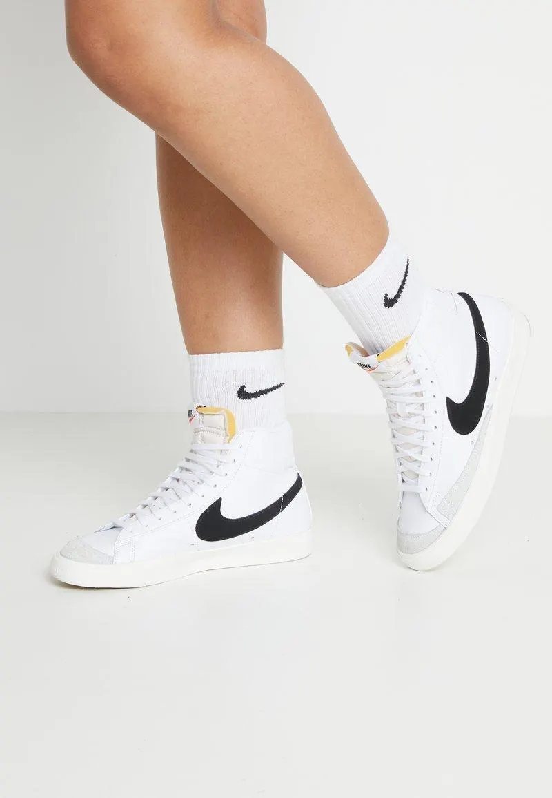 BLAZER MID 77 - Zapatillas altas - white/black/sail blanc