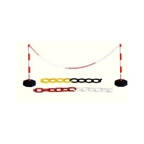 Cadena señalizacion 7,5mm 25mt plastico blanco/rojo cv tools