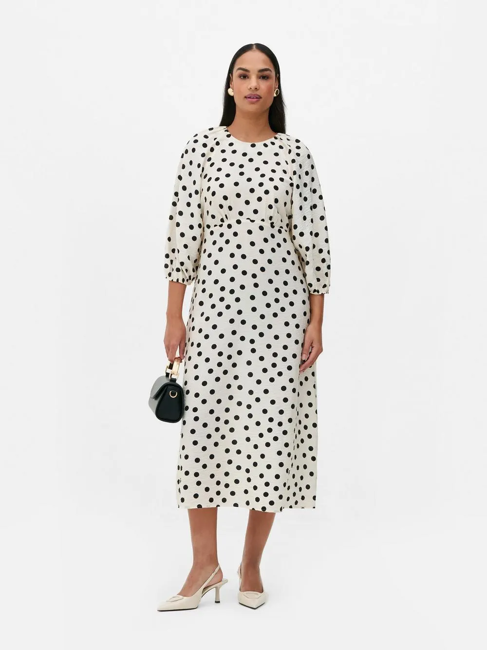 Bedrucktes Midikleid