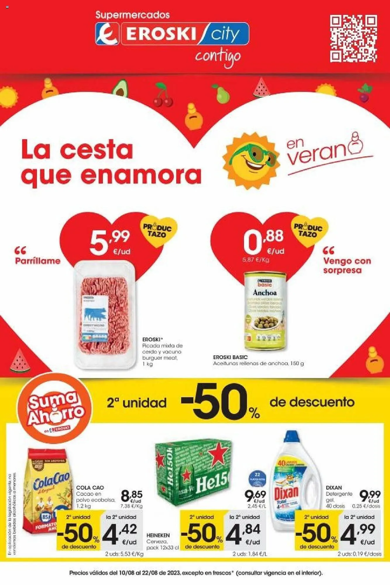 Catálogo de Folleto Eroski 10 de agosto al 22 de agosto 2023 - Página 1