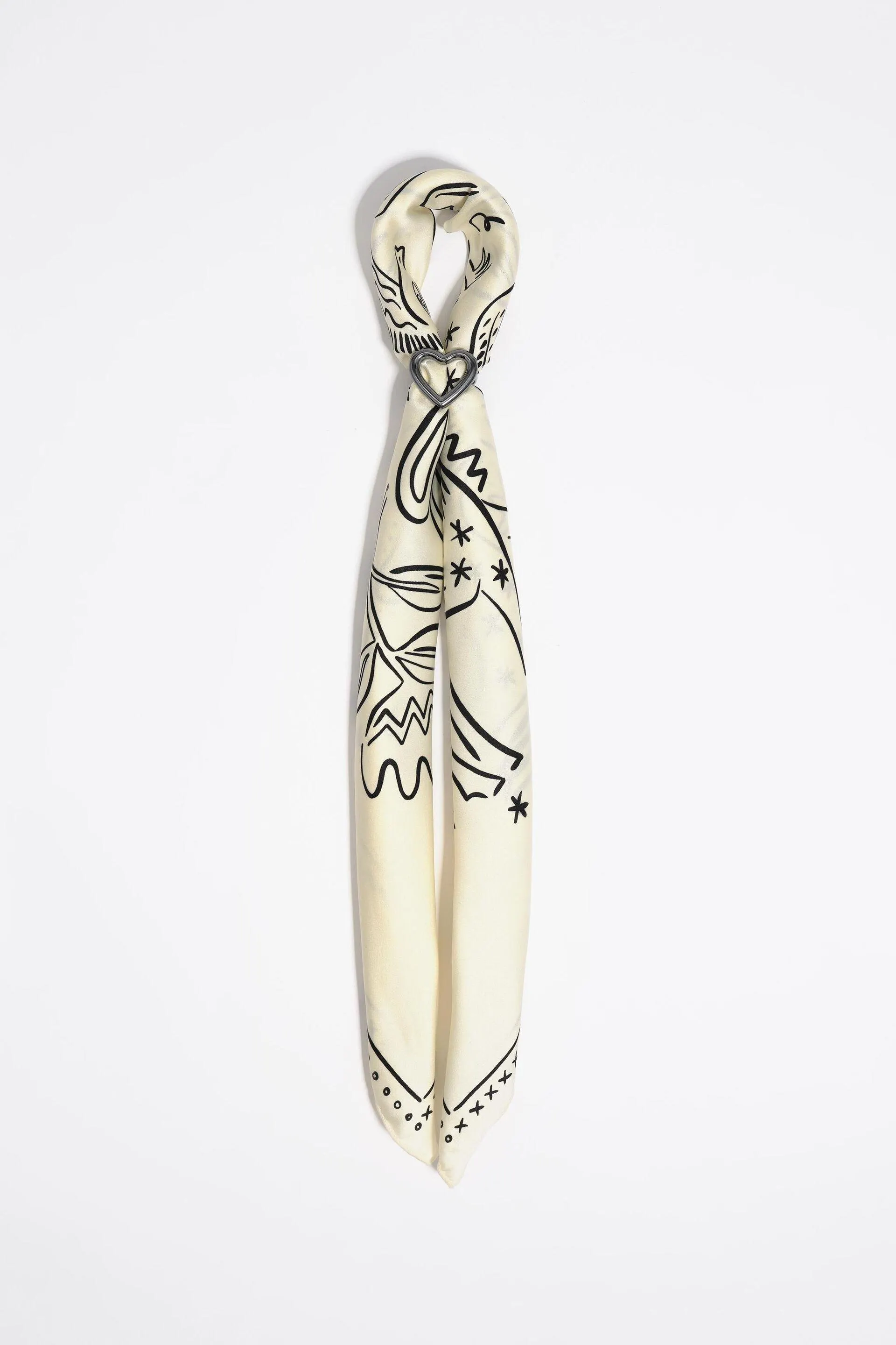 Charm bolso pañuelo esotérico marfil