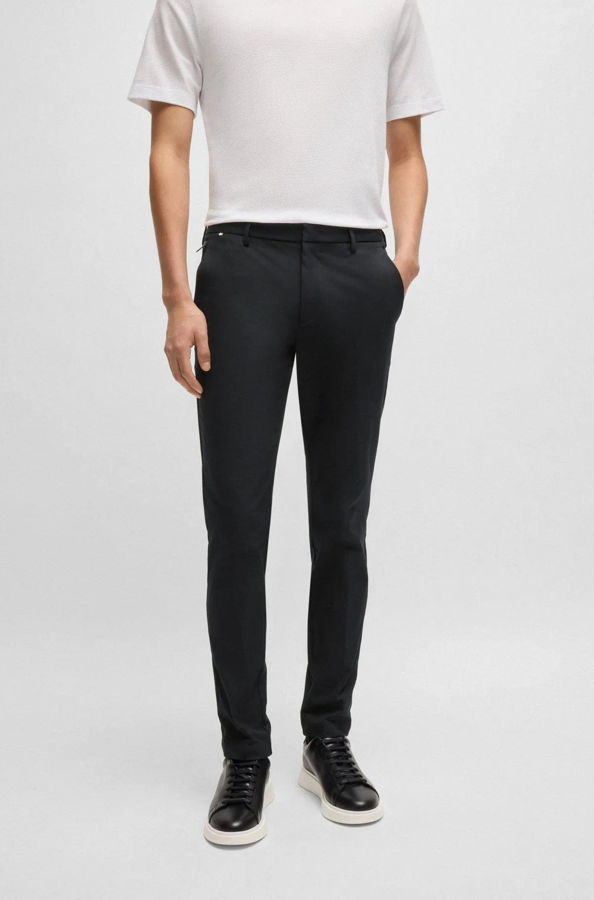 Pantalones slim fit de algodón
