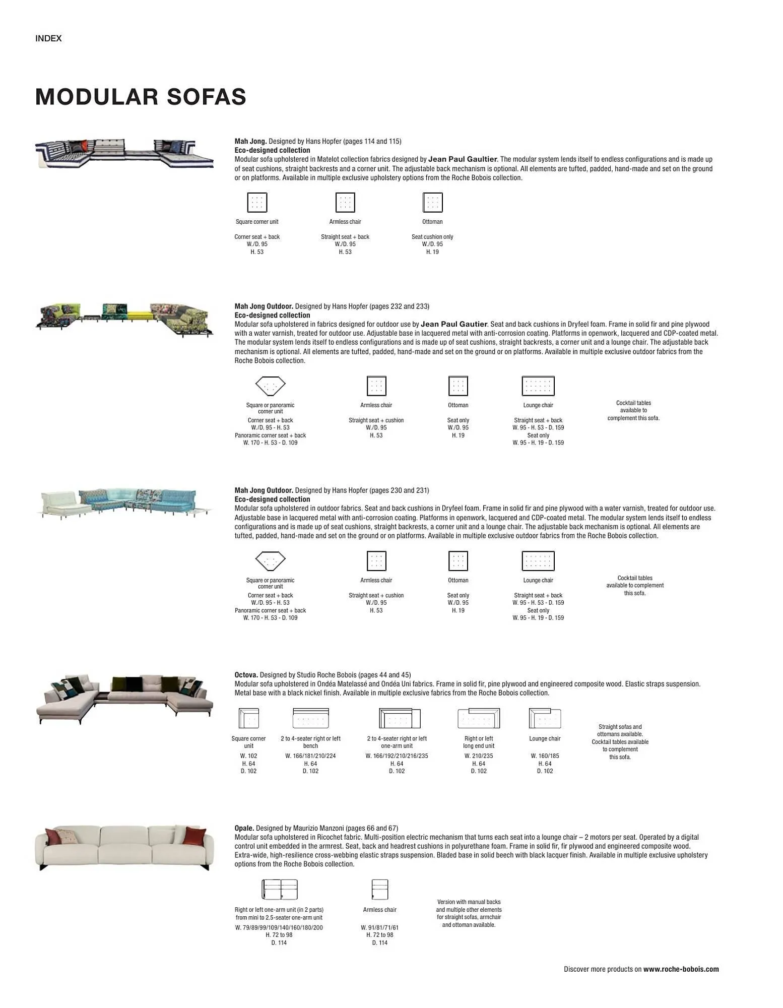 Catálogo de Folleto Roche Bobois 2 de febrero al 28 de diciembre 2024 - Página 262