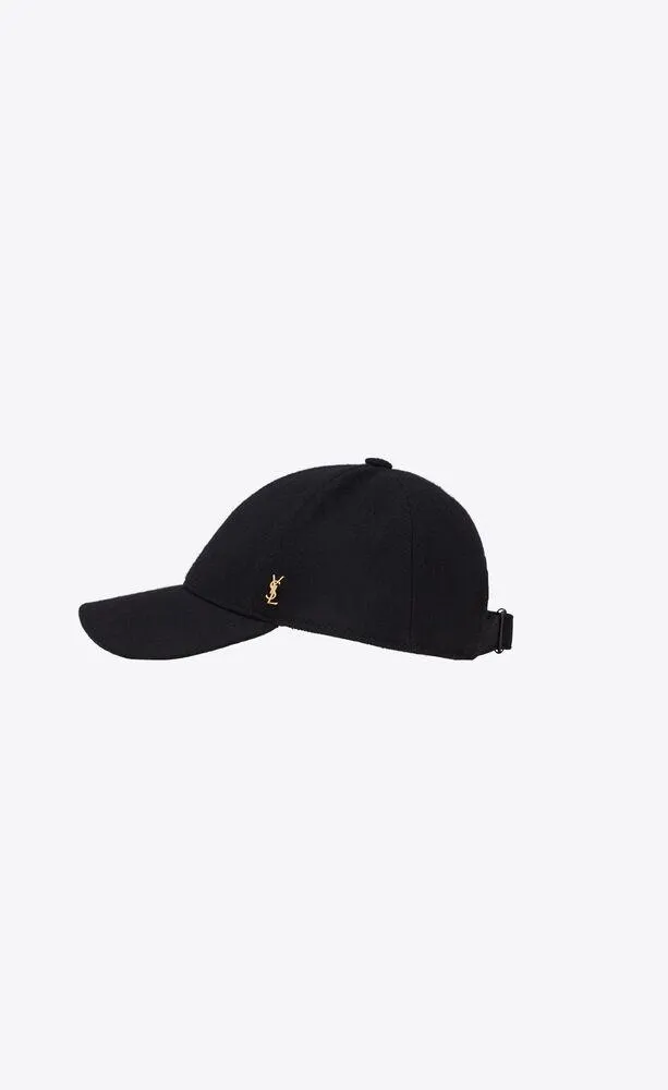 gorra de béisbol ysl de fieltro