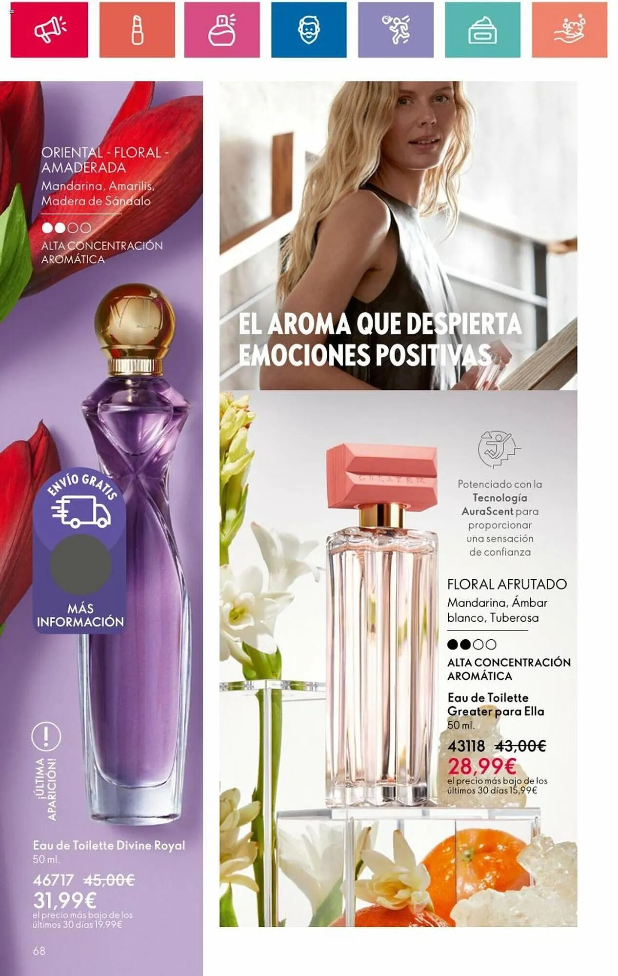 Catálogo de Folleto Oriflame 7 de mayo al 27 de mayo 2024 - Página 68