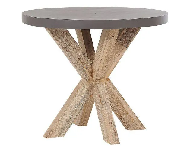 Mesa de jardín olbia 90 cm 90 cm cemento gris