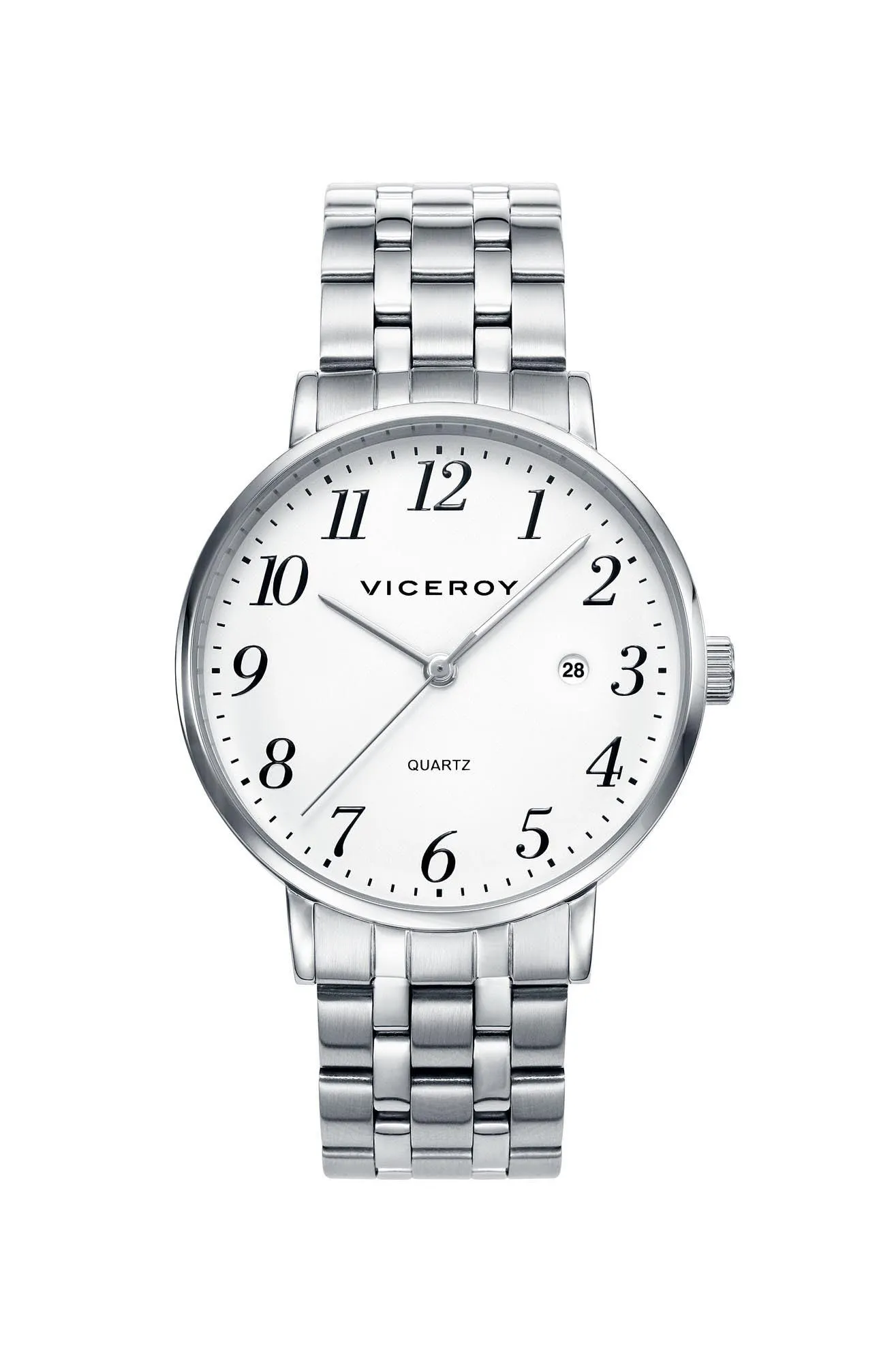 Reloj de hombre Viceroy con brazalete de acero y esfera blanca