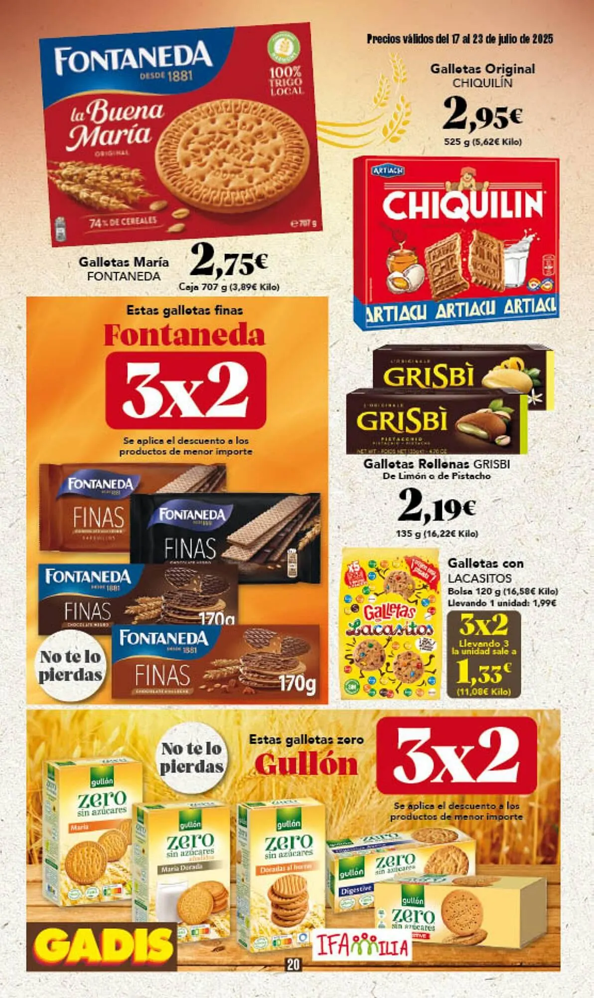 Catálogo de Folleto Gadis 17 de julio al 23 de julio 2025 - Página 20