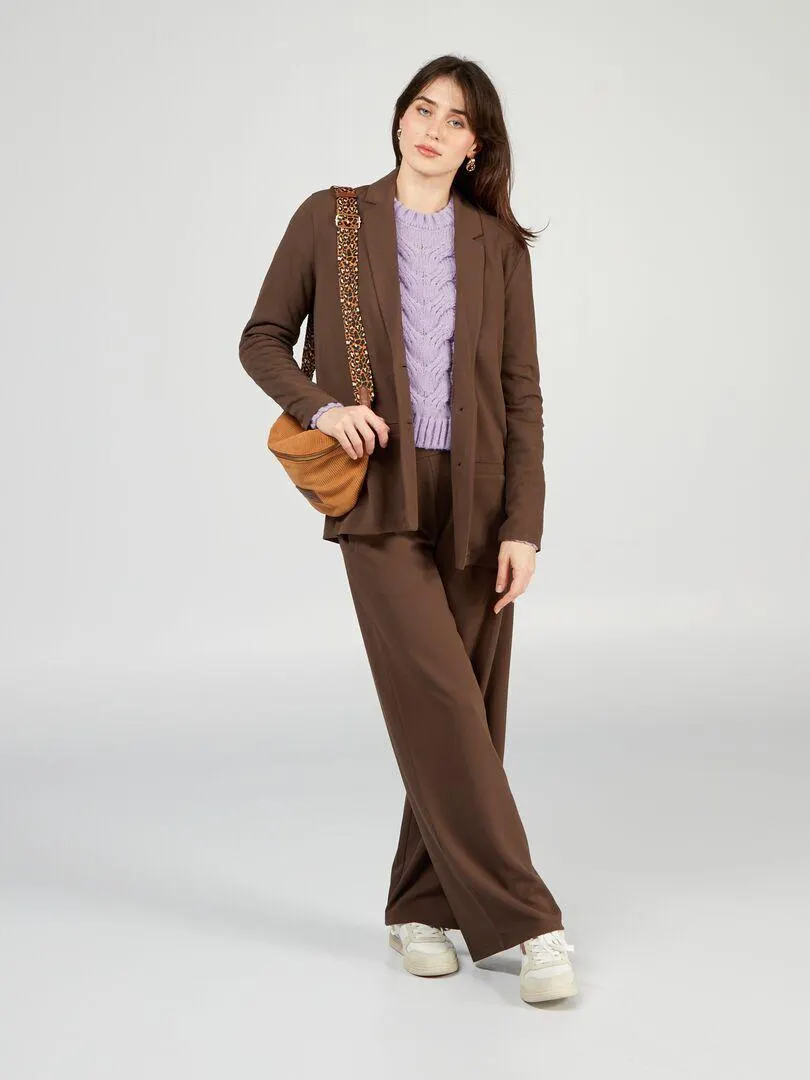 Pantalón ancho vaporoso 'JDY' - MARRON