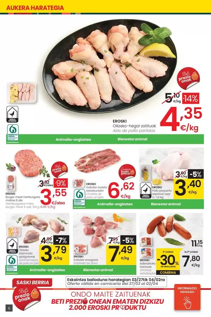Catálogo de Prezio merkeagoa HIPERMERKATUAK EROSKI 27 de marzo al 8 de abril 2025 - Página 6