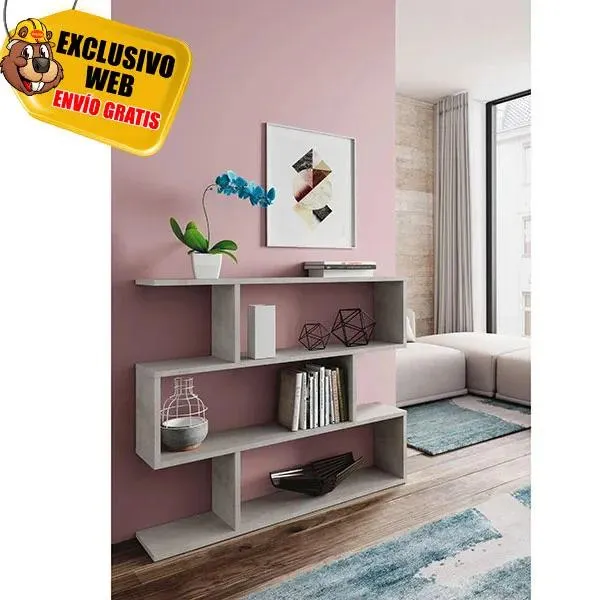 Estantería baja Athena cemento