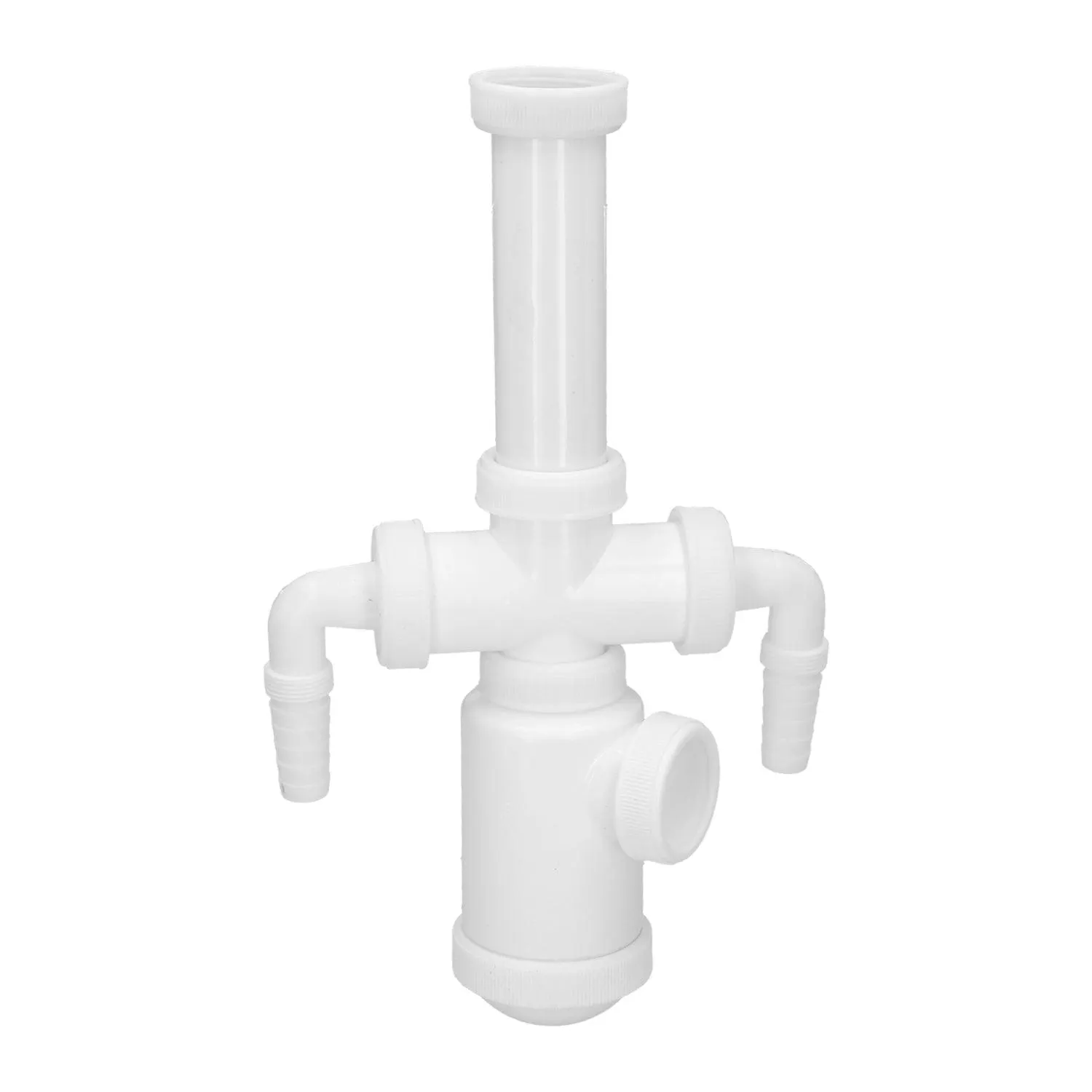 Sifon Botella Extensible 1 1/2" Salida Ø 40mm 2 Tomas Lavadora