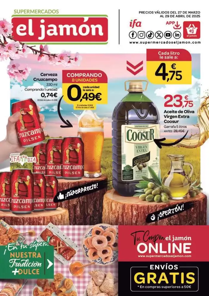 Precios válidos del 27 de marzo al 29 de abril - 1