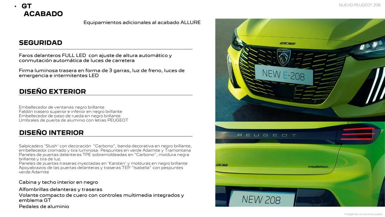 Catálogo de Nuevo Peugeot 208 Eléctrico • Híbrido • Térmico 25 de junio al 25 de junio 2025 - Página 10