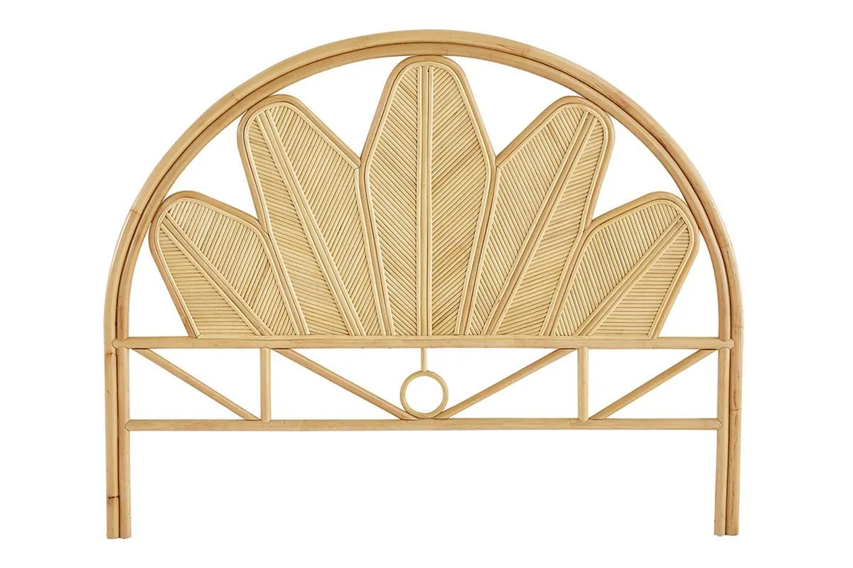 Cabecero de cama de ratán natural 160 cm NALAH