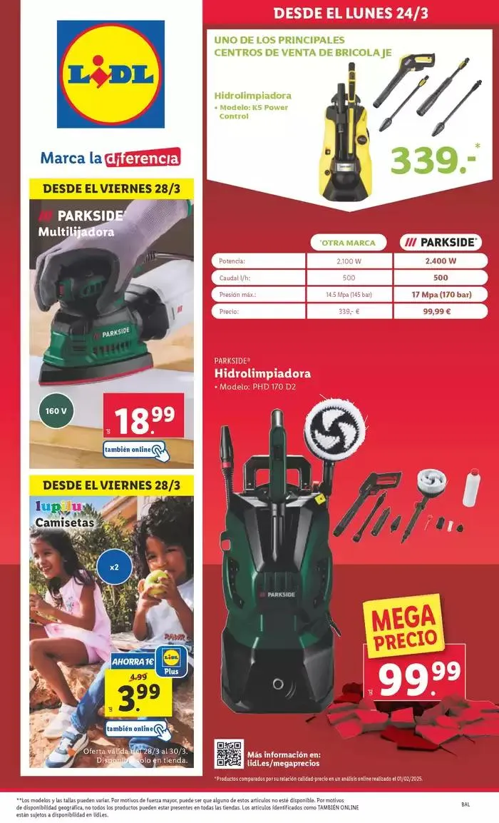 Catálogo de ¡Bazar Lidl! Ofertas válidas del 24/03 al 30/03 24 de marzo al 30 de marzo 2025 - Página 1