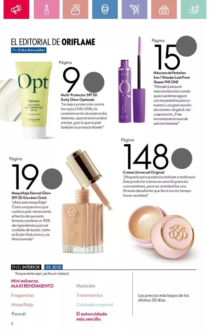 Catálogo de Catálogo Oriflame 30 de marzo al 19 de abril 2025 - Página 2