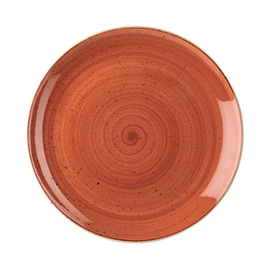 Plato coupe 21,7 cm naranja Stonecast Churchill