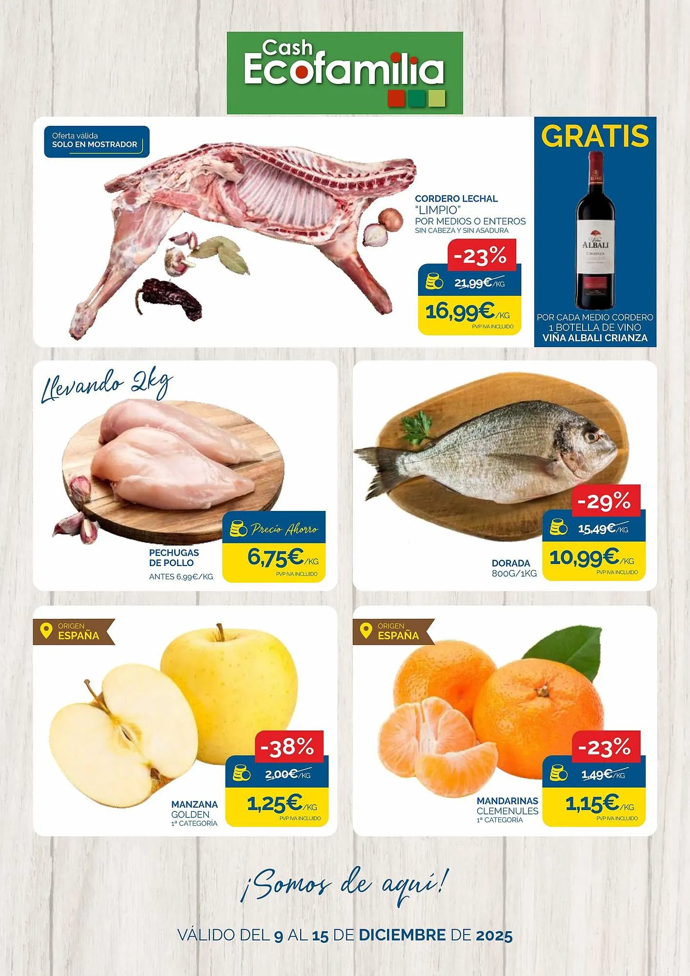 Catálogo de Folleto Cash Ecofamilia 9 de diciembre al 15 de diciembre 2025 - Página 1