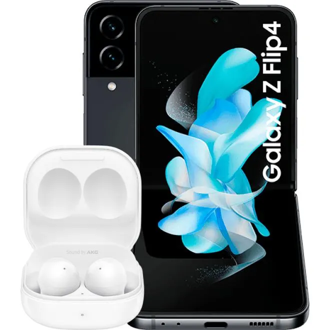 Samsung Galaxy Z Flip4 5G con Galaxy Buds 2 Gris Grafito 128GB