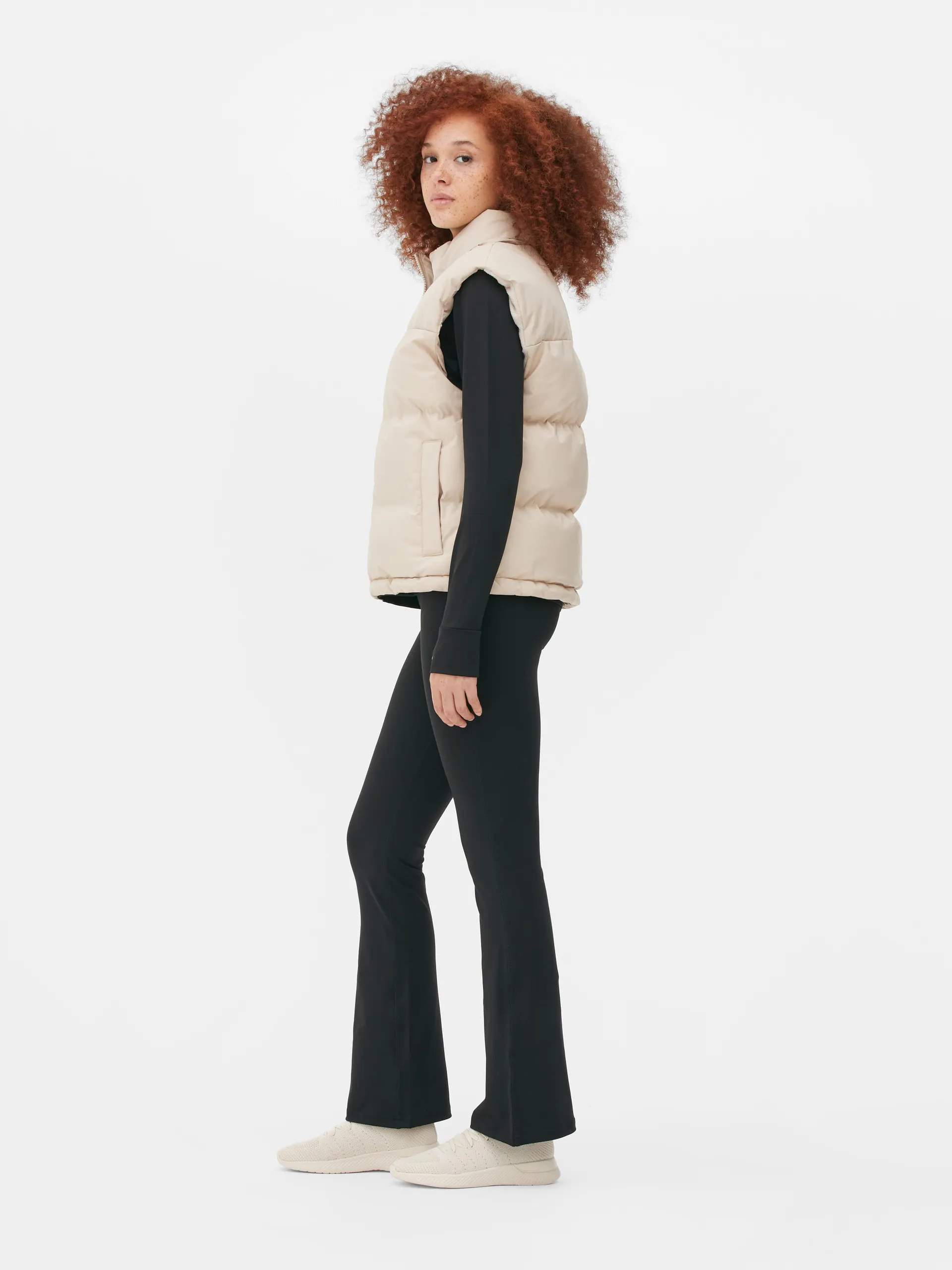 Leggings deportivos de yoga acampanados