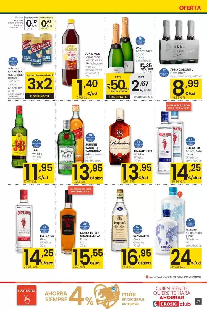 Catálogo de AUKERA OFERTA HIPERMERKATUAK EROSKI 15 de mayo al 27 de mayo 2025 - Página 27