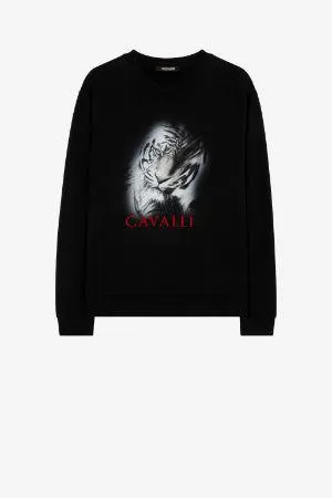 sudadera con estampado de tigre