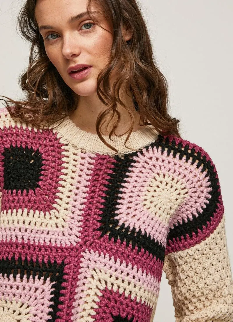 JERSEY CUELLO PERKINS EN CROCHET