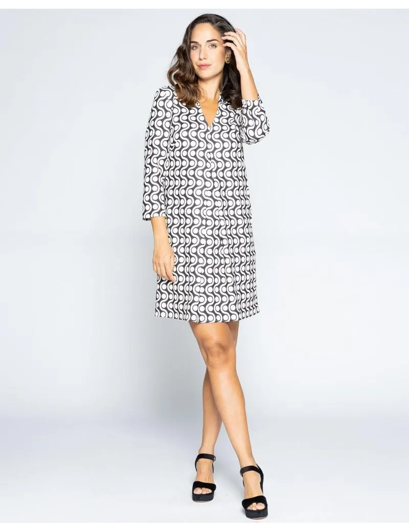 Vestido Ondas Solapas