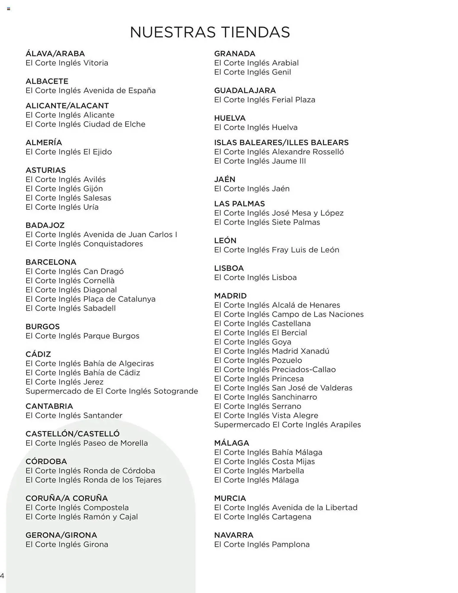 Catálogo de Folleto El Corte Inglés 22 de abril al 31 de diciembre 2025 - Página 4