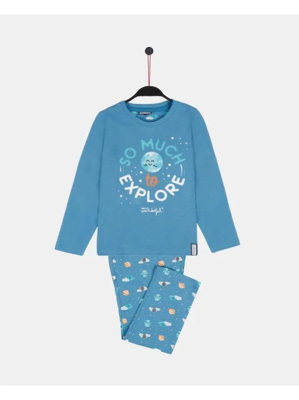 Pijama Manga Larga Explore Para Niño