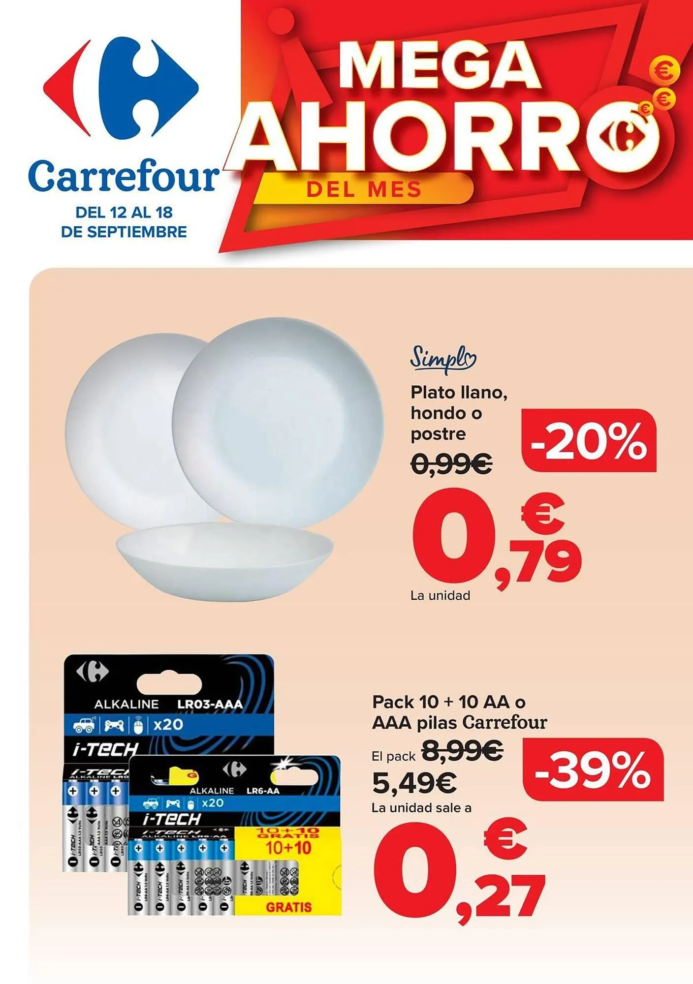 Catálogo de Folleto Carrefour 12 de septiembre al 18 de septiembre 2025 - Página 1