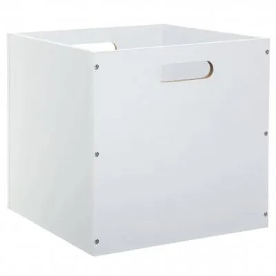 CAJA DE MADERA BLANCA 30,3×30,3×30,3 cm