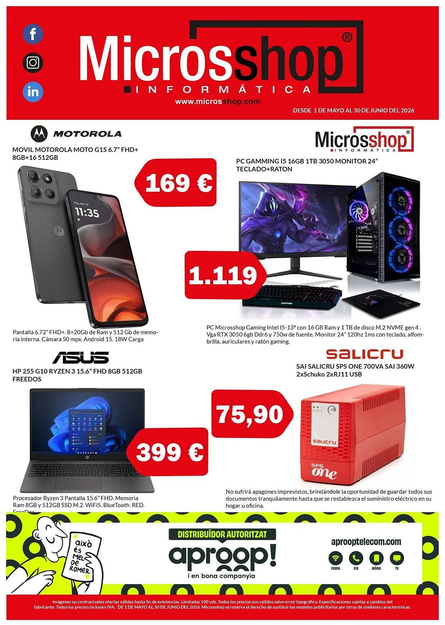 Catálogo de Folleto Microsshop 1 de mayo al 30 de junio 2026 - Página 1
