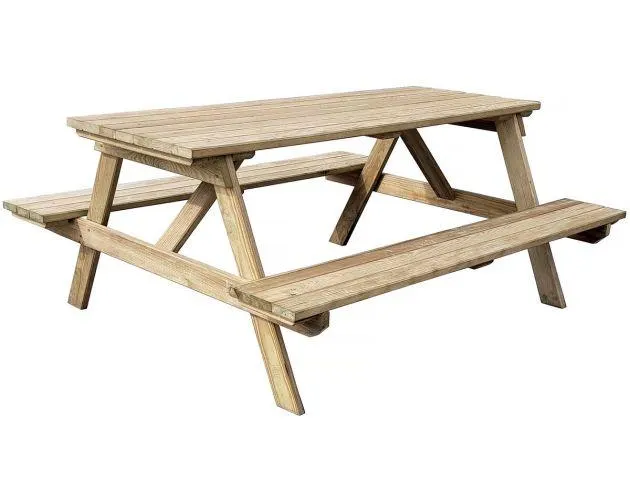 Mesa de picnic para adultos "gardenia" - 180 x 150 x 75 cm - 6/8 personas