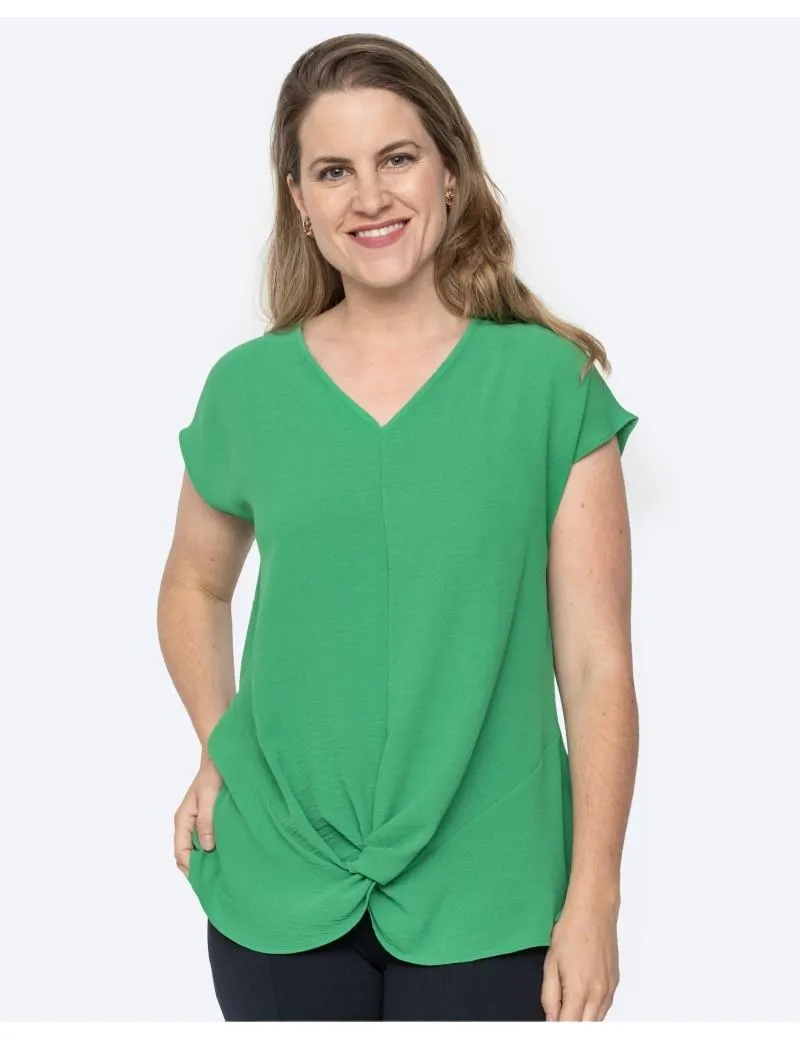 Blusa Crep Nudo Bajo