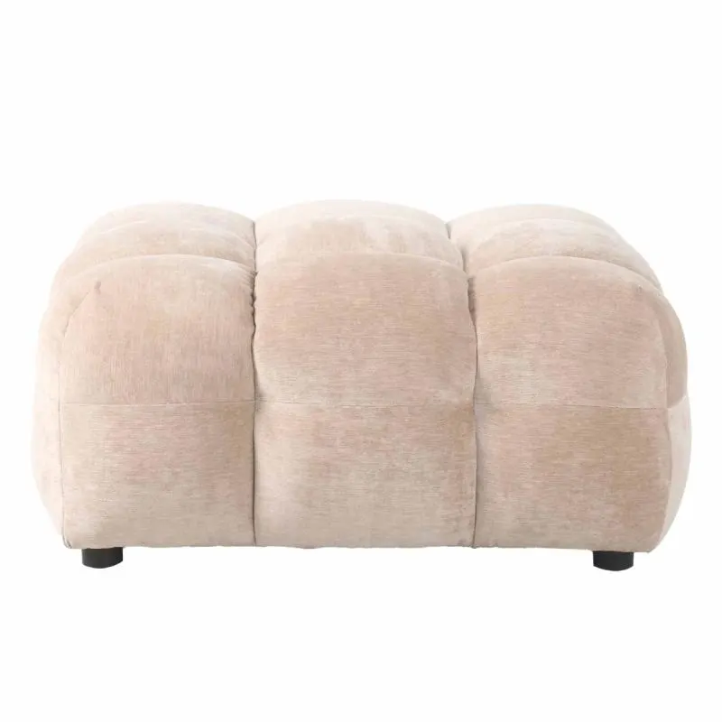 Reposapiés Hackman Terciopelo Beige