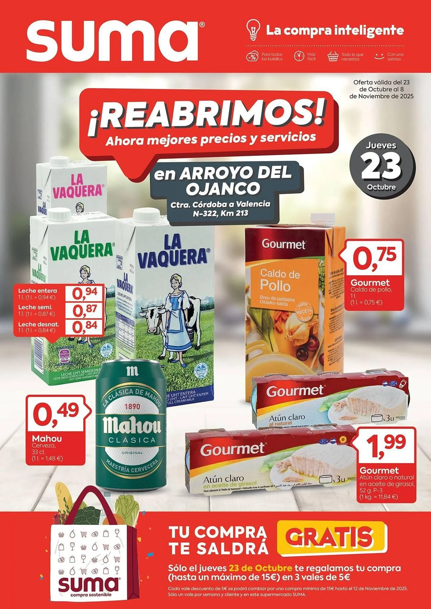 Catálogo de Folleto Suma Supermercados 23 de octubre al 8 de noviembre 2025 - Página 1