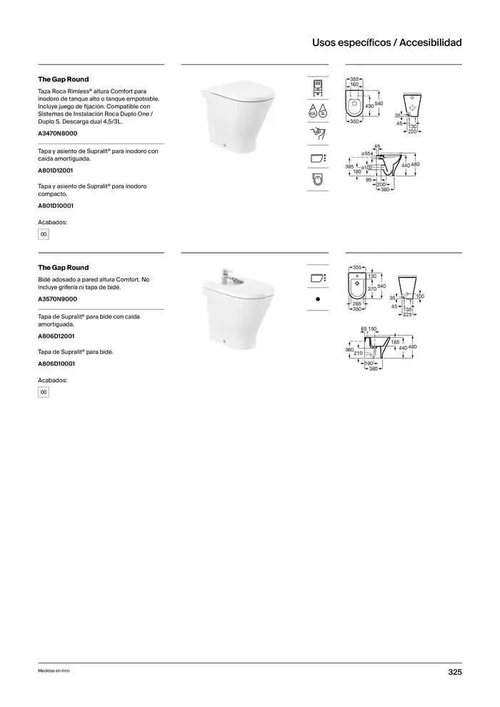 Catálogo de Colecciones de Baño, Muebles y Accesorios 9 de enero al 31 de diciembre 2025 - Página 327