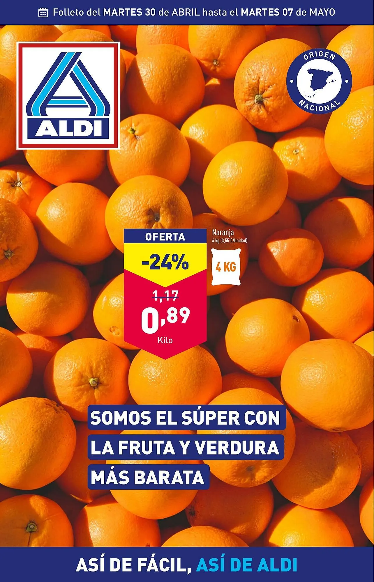 Catálogo de Folleto ALDI 30 de abril al 7 de mayo 2024 - Página 1