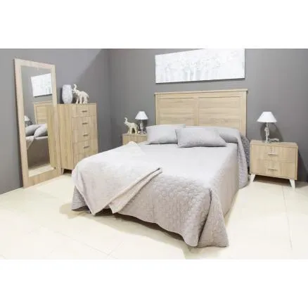 Dormitorio de matrimonio en roble cambrian