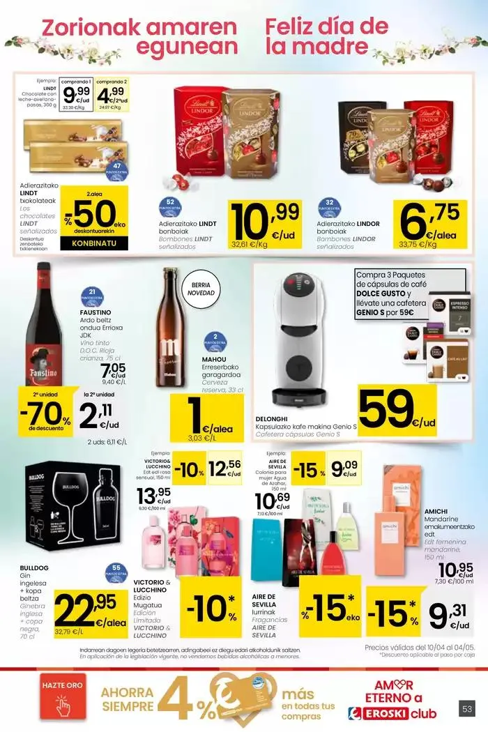 Catálogo de AUKERA OFERTA HIPERMERKATUAK EROSKI 10 de abril al 29 de abril 2025 - Página 53